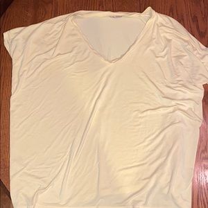 Yellow short sleeve piko top